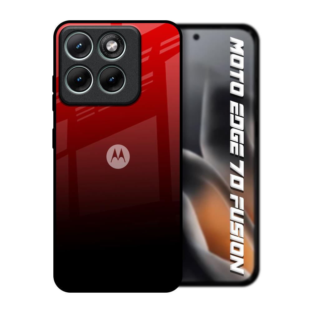 Maroon Faded Motorola Edge 70 Fusion 5G Glass Back Cover Online