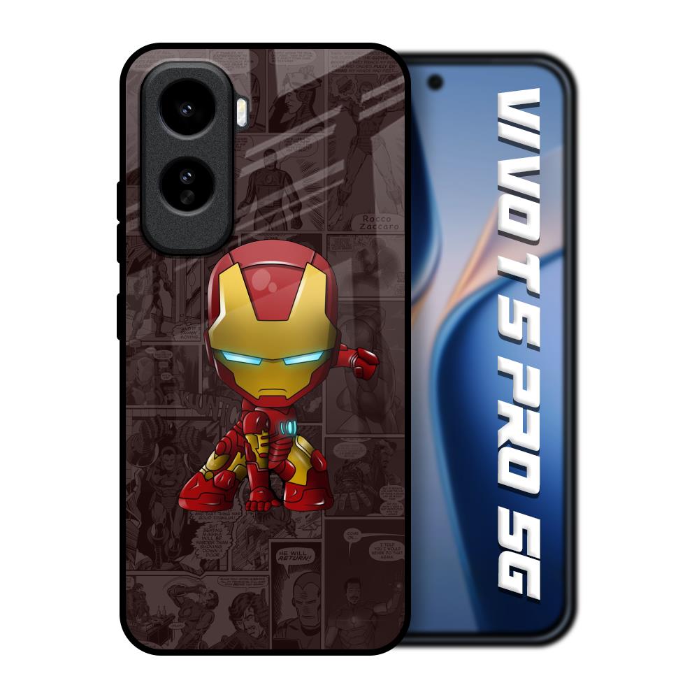 Angry Baby Super Hero Vivo T5 Pro 5G Glass Back Cover Online