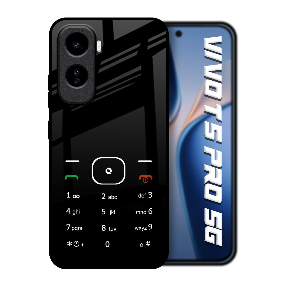 Classic Keypad Pattern Vivo T5 Pro 5G Glass Back Cover Online