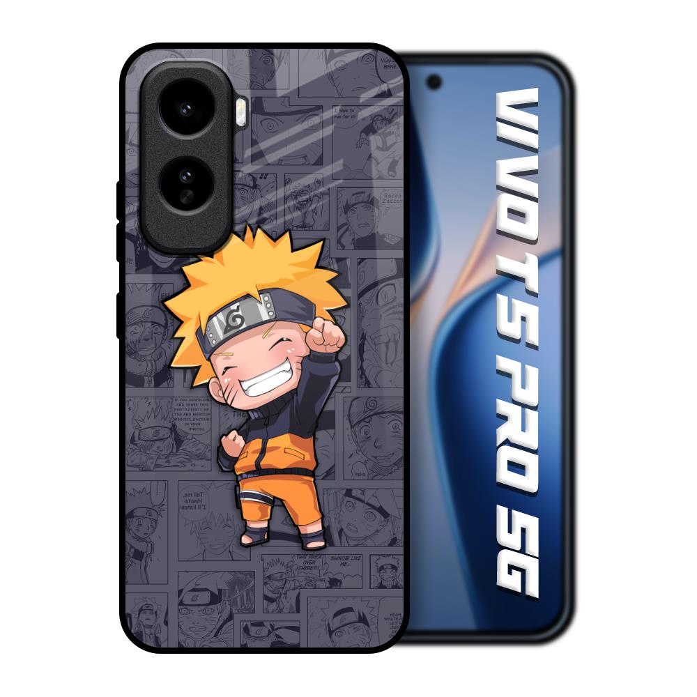 Orange Chubby Vivo T5 Pro 5G Glass Back Cover Online