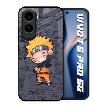Orange Chubby Vivo T5 Pro 5G Glass Back Cover Online