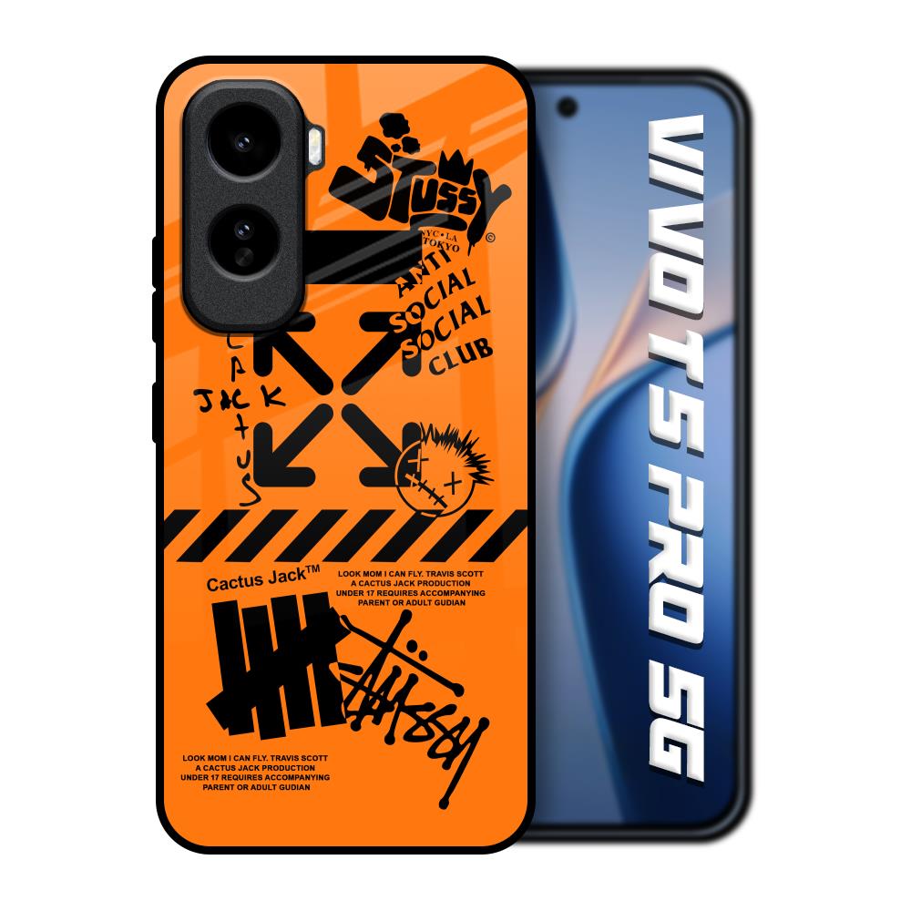 Anti Social Club Vivo T5 Pro 5G Glass Back Cover Online