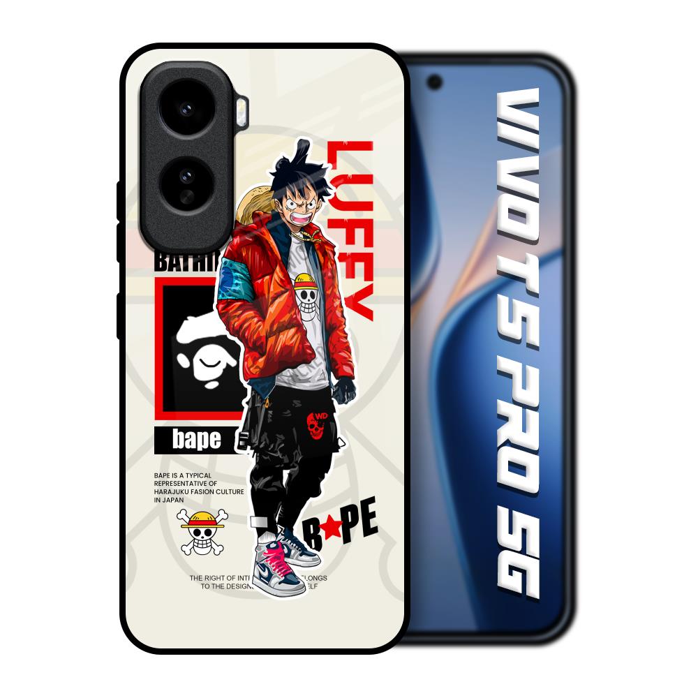 Bape Luffy Vivo T5 Pro 5G Glass Back Cover Online