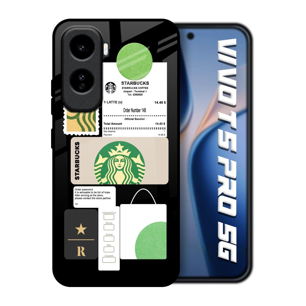 Coffee Latte Vivo T5 Pro 5G Glass Back Cover Online