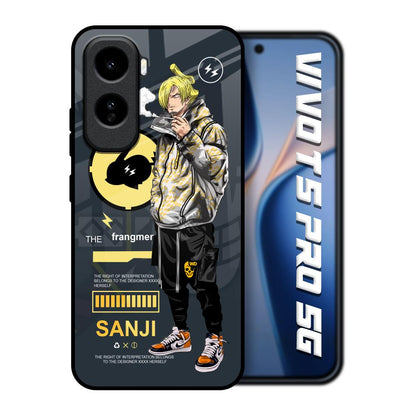 Cool Sanji Vivo T5 Pro 5G Glass Back Cover Online