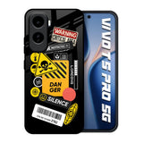 Danger Signs Vivo T5 Pro 5G Glass Back Cover Online
