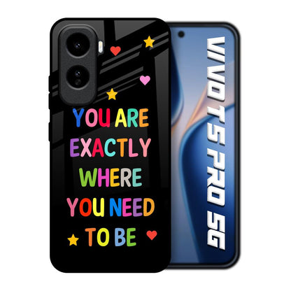 Magical Words Vivo T5 Pro 5G Glass Back Cover Online