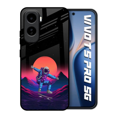 Retro Astronaut Vivo T5 Pro 5G Glass Back Cover Online