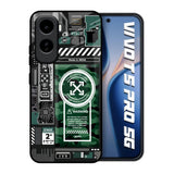 Green Camo Circuit Vivo T5 Pro 5G Glass Back Cover Online