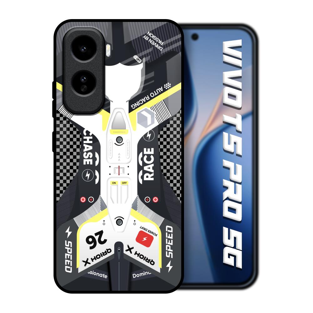 Car Enthusiast Vivo T5 Pro 5G Glass Back Cover Online