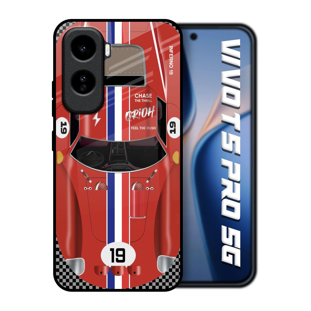 Racing Vintage Vivo T5 Pro 5G Glass Back Cover Online
