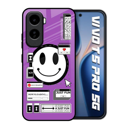 Code with Smile Vivo T5 Pro 5G Glass Back Cover Online