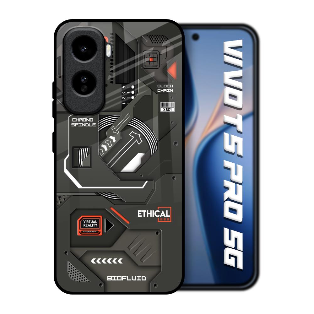 Tech Aesthetics Vivo T5 Pro 5G Glass Back Cover Online
