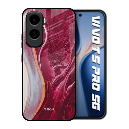 Crimson Ruby Vivo T5 Pro 5G Glass Back Cover Online