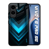 Vertical Blue Arrow Vivo T5 Pro 5G Glass Back Cover Online