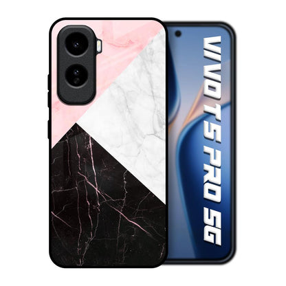 Marble Collage Art Vivo T5 Pro 5G Glass Back Cover Online