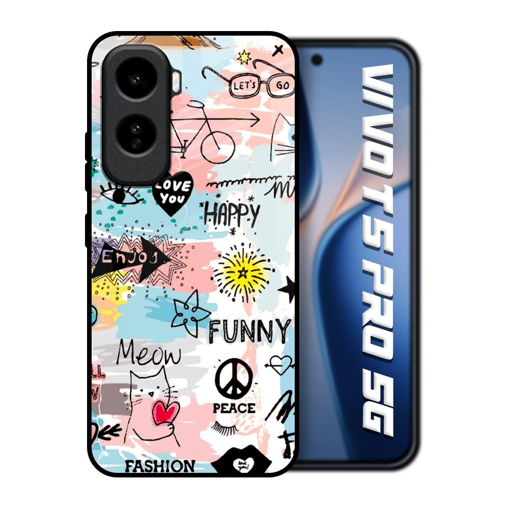 Just For You Vivo T5 Pro 5G Glass Back Cover Online