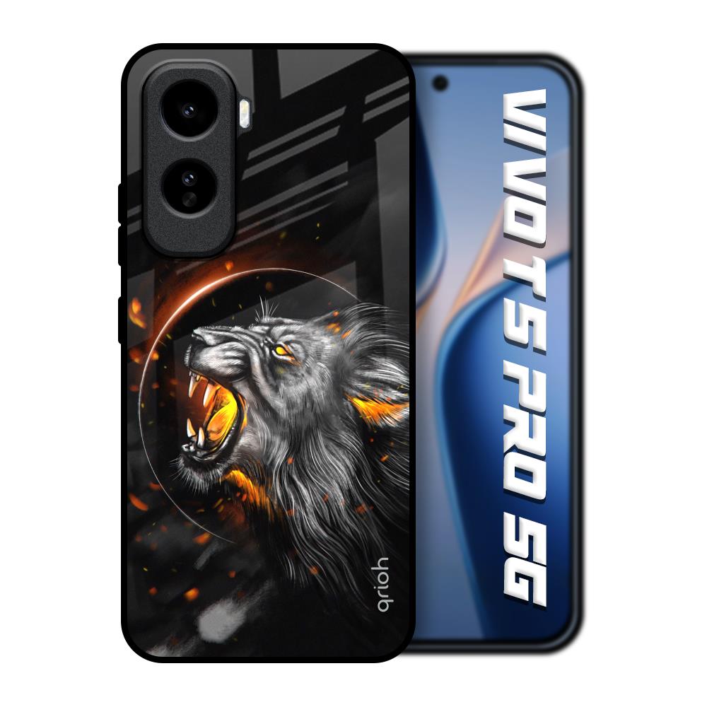 Aggressive Lion Vivo T5 Pro 5G Glass Back Cover Online