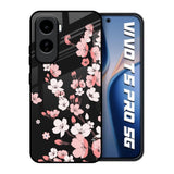 Black Cherry Blossom Vivo T5 Pro 5G Glass Back Cover Online
