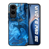 Gold Sprinkle Vivo T5 Pro 5G Glass Back Cover Online