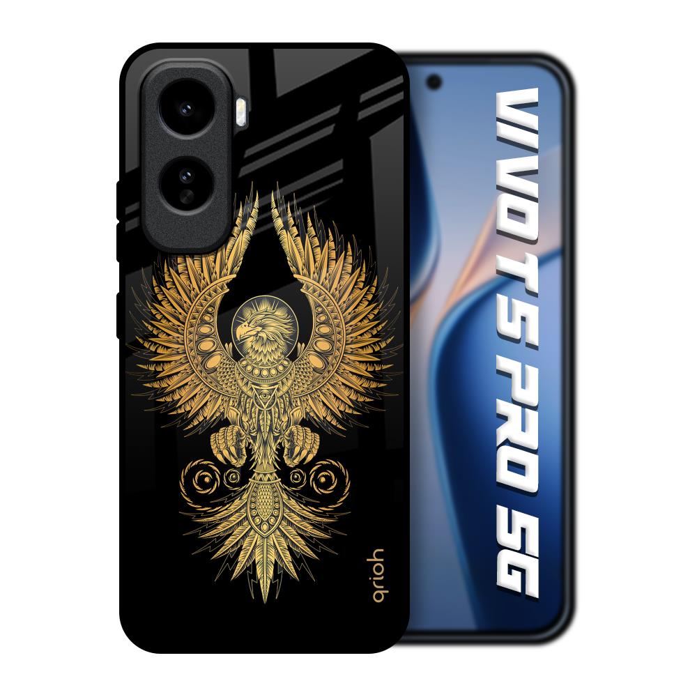 Mythical Phoenix Art Vivo T5 Pro 5G Glass Back Cover Online