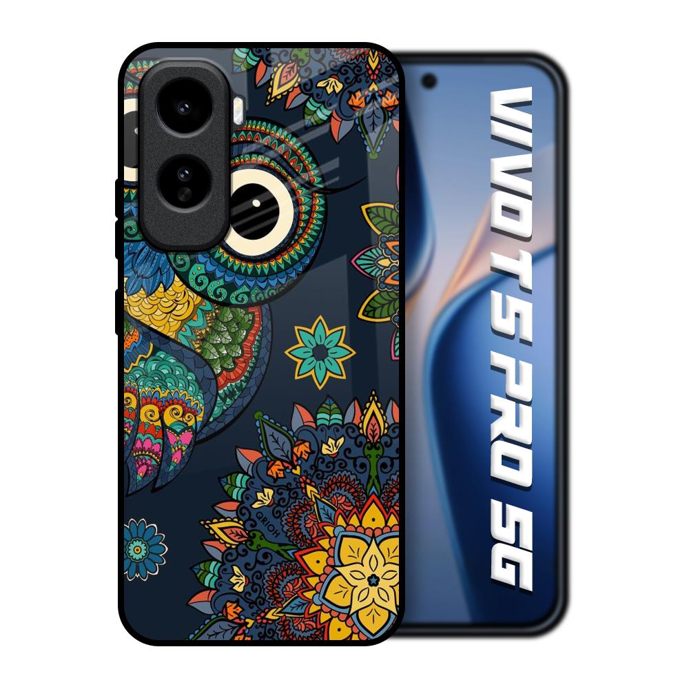 Owl Art Vivo T5 Pro 5G Glass Back Cover Online