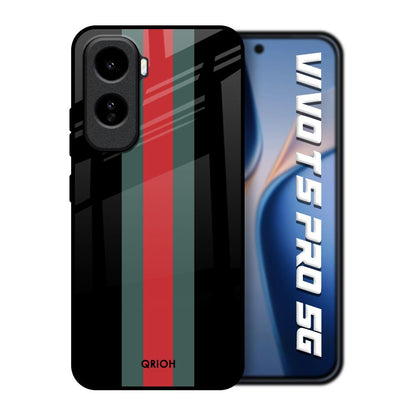 Vertical Stripes Vivo T5 Pro 5G Glass Back Cover Online