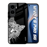 Kitten Mandala Vivo T5 Pro 5G Glass Back Cover Online