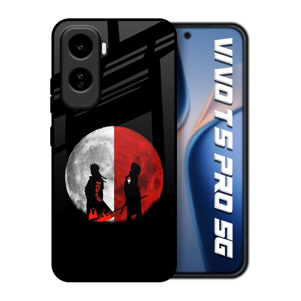 Anime Red Moon Vivo T5 Pro 5G Glass Back Cover Online
