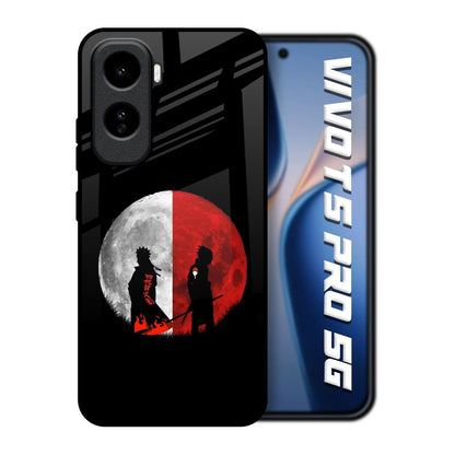 Anime Red Moon Vivo T5 Pro 5G Glass Back Cover Online