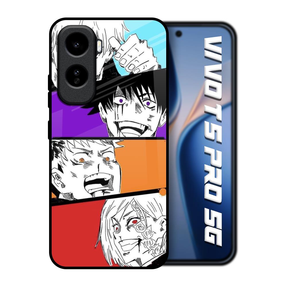 Anime Sketch Vivo T5 Pro 5G Glass Back Cover Online