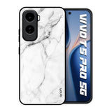 Modern White Marble Vivo T5 Pro 5G Glass Back Cover Online
