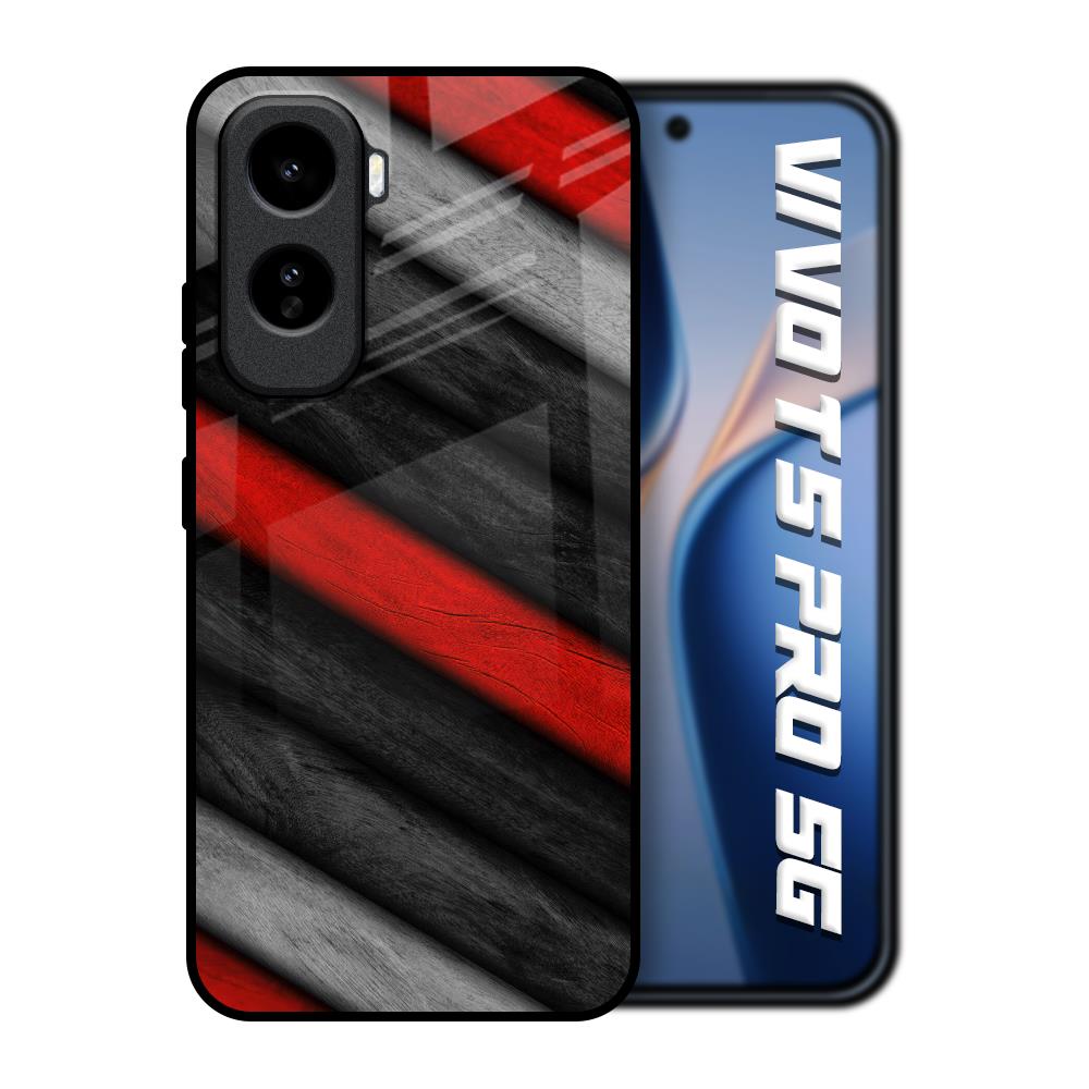 Soft Wooden Texture Vivo T5 Pro 5G Glass Back Cover Online