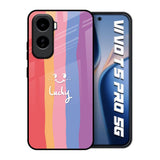 Lucky Abstract Vivo T5 Pro 5G Glass Back Cover Online