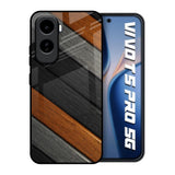 Tri Color Wood Vivo T5 Pro 5G Glass Back Cover Online