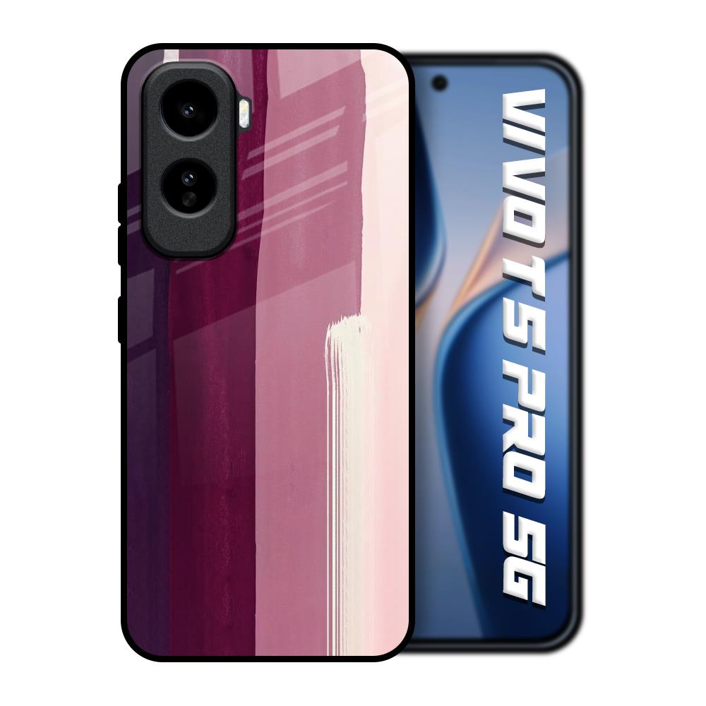 Brush Stroke Art Vivo T5 Pro 5G Glass Back Cover Online