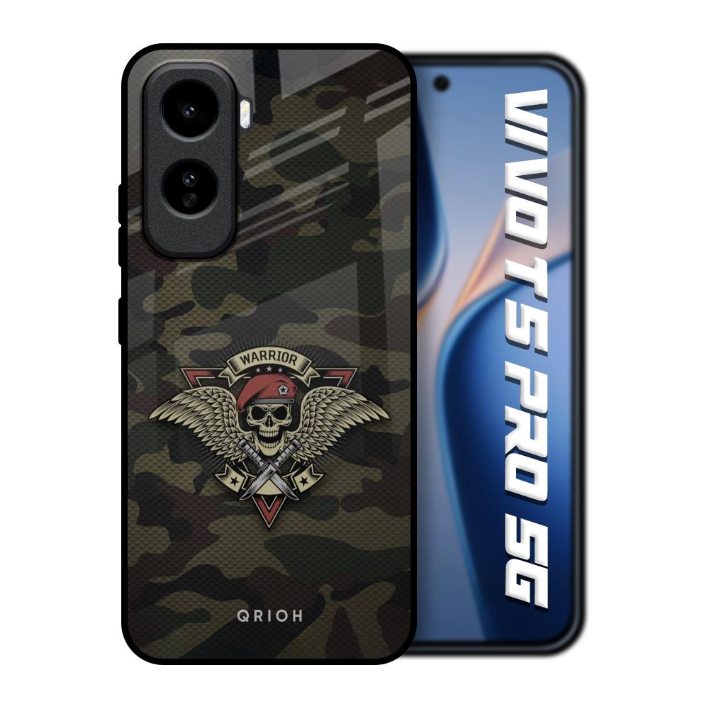 Army Warrior Vivo T5 Pro 5G Glass Back Cover Online