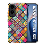 Multicolor Mandala Vivo T5 Pro 5G Glass Back Cover Online