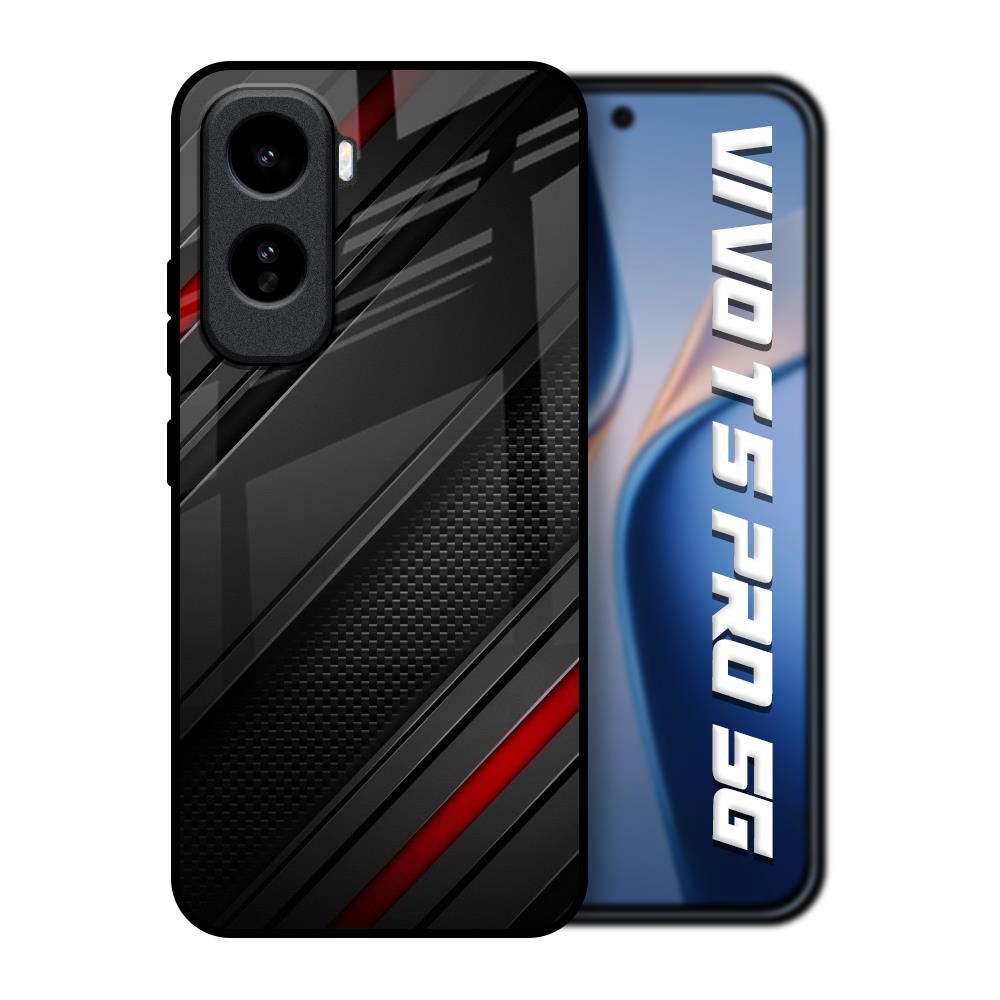 Modern Abstract Vivo T5 Pro 5G Glass Back Cover Online