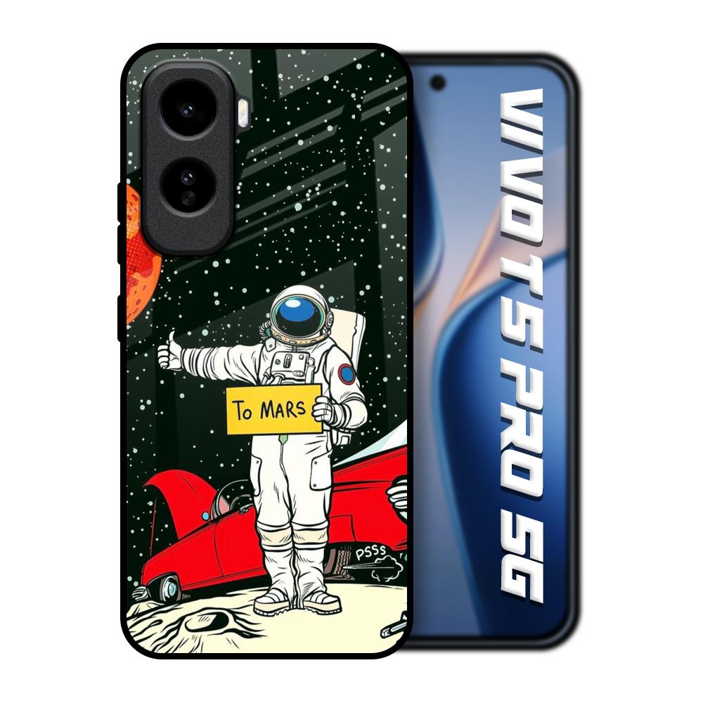 Astronaut on Mars Vivo T5 Pro 5G Glass Back Cover Online