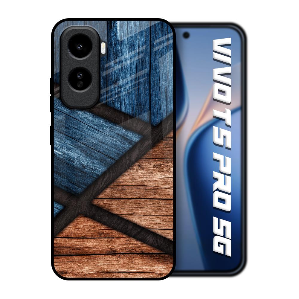 Wooden Tiles Vivo T5 Pro 5G Glass Back Cover Online