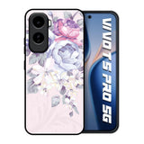 Elegant Floral Vivo T5 Pro 5G Glass Back Cover Online
