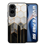 Tricolor Pattern Vivo T5 Pro 5G Glass Back Cover Online
