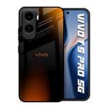 Orange Black Fusion Vivo T5 Pro 5G Glass Back Cover Online