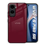 Classic Burgundy Vivo T5 Pro 5G Glass Back Cover Online