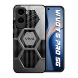 Hexagon Style Vivo T5 Pro 5G Glass Back Cover Online