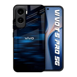 Blue Rough Abstract Vivo T5 Pro 5G Glass Back Cover Online