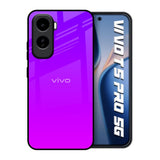 Purple Pink Vivo T5 Pro 5G Glass Back Cover Online