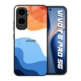 Wavy Color Pattern Vivo T5 Pro 5G Glass Back Cover Online