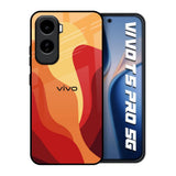 Magma Color Pattern Vivo T5 Pro 5G Glass Back Cover Online